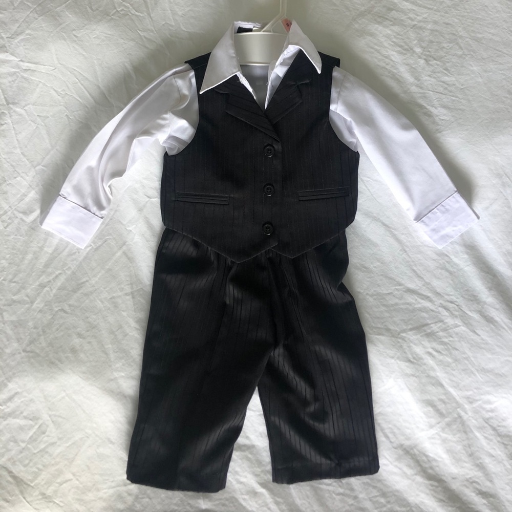 Baby, Toddler Black Suit with Vest